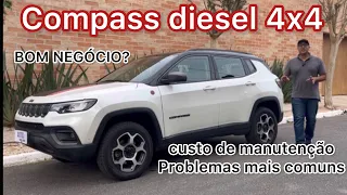 COMPASS DIESEL usado 4x4: custo de manutenção e problemas comuns (2.0 Multijet e câmbio AT9)