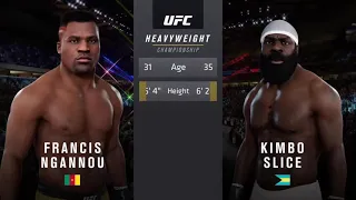 EA Sport UFC - Francis Ngannou VS Kimbo Slice - 5 Rounds HeavyWeight Title Fight