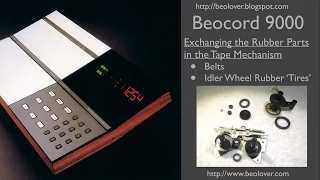 Beocord 9000: Exchanging the Rubber Parts in the Tape Mechanism