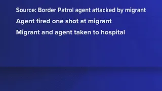 Two hospitalized after shootout invovling migrant and border patrol agent