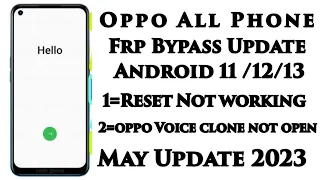 Oppo Update Frp Bypass 2023/OPPO A16 frp bypass reset not working