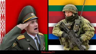 Belarus vs Lithuania, Latvia i Estonia 2021 Military Power Comparison