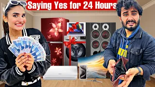 Saying YES To @NimraAliReal For 24 Hours 😱 | Sub Kuch Loot Liya 💵 😳@ThatWasCrazy