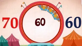 Endless number - Learn numbers 70 to 60 with Funny Monster