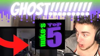 Nuke's Top 5 Reaction to 5 Scary Ghost Videos That Will SCARE away YO MAMA !