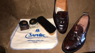 Shell Cordovan Care, Treatment and Shine Alden Shoes and Saphir Medaille D'Or