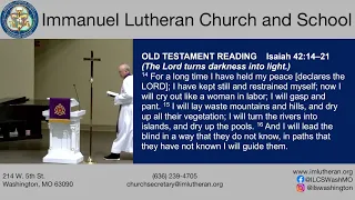 Walk as Children of Light - Immanuel Lutheran Church - 03-19-2023 Service