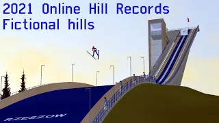 Deluxe Ski Jump 4 - Rekordy online 2021 - Skocznie fikcyjne