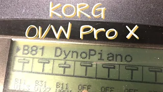 KORG 01/W Pro X DynoPiano - Martha (excerpt)