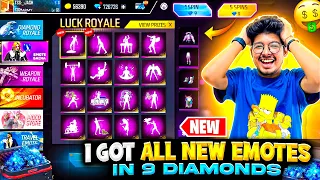 Free Fire New Emote Luck Royal 😍| I Got Everything in 9 Diamonds 💎 NOOB TO PRO - Garena Free Fire