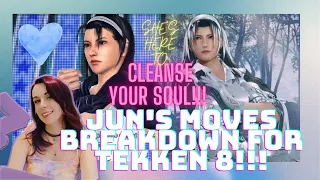 JUN KAZAMA IS WILLING TO PURIFY YOUR SOUL!!! Moves Breakdown for Tekken 8 with Jun & Unknown!!!