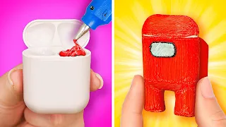 TRUCOS CON LÁPIZ 3D Y PEGAMENTO CALIENTE |Ideas DIY de Among Us. Trucos divertidos de 123 GO! TRENDS