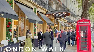 🎄Christmas Walks in Central London 2023 | London  Christmas Lights  Preparation[4K HDR]