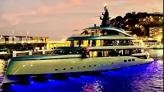 EPIC ENDING OF THE MONACO YACHT SHOW 2023 UNTIL NIGHT ( A MUST WATCH ) 4KHD @archiesvlogmc