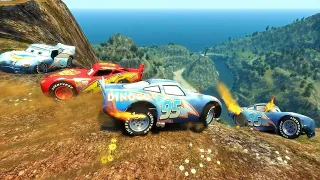 GTA 4 Random Disney Cars Cliff Drop Crash Testing Ep. 5 | GTA IV Disney Cars Mod