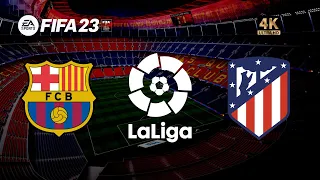 Barcelona vs Atletico de Madrid | FIFA 23 PS5 Gameplay | LaLiga [4K 60FPS]