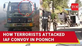 Poonch Attack: Terrorists 'Fled With Weapons' Of IAF personnel After Ambush Attack On Convoy