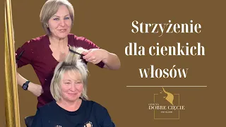 Strzyżenie dla cienkich włosów.