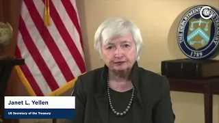 Secretary of Treasury Janet Yellen delivers speech from the Chicago Council on Global Affairs