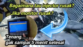 check the injector manually because the monitor is broken || PC 200-8MO
