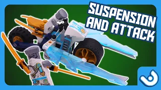 SUSPENSION AND ATTACK! Zane's Ice Motorcycle 71816 EARLY Review LEGO Ninjago Dragons Rising 2024