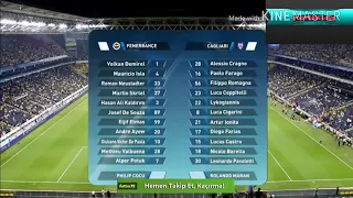 Fenerbahçe-ÇAGLIARI 01/08/2018 MAÇ ÖZETI