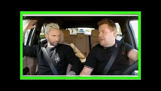 Adam Levine and James Corden pulled over by police during Carpool Karaoke skit