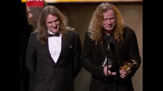 Grammy 2017: suena tema de Metallica cuando Megadeth se dirigía a recibir su premio