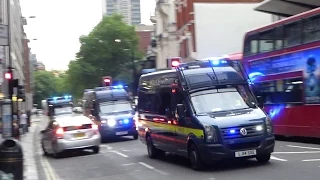 Massive Police Emergency Response in London - Convoys, Vans, Cars & Motorcycles