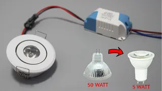 TRAFOLU SPOT  LED SPOTA NASIL ÇEVİRİLİR ??? 50 watt sök 5 watt tak !