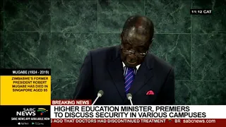 Robert Mugabe I 'Shame shame on sanctions' speech at UN