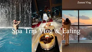 eng) Luxury Spa Trip 🫧 | Fine Dining | Seoul Vlog | 2022 Christmas Party 🎄