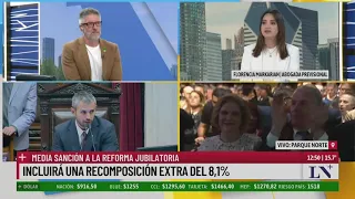 Media sanción en Diputados a la reforma jubilatoria; el análisis de Florencia Markarian