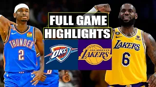 Los Angeles Lakers vs Oklahoma City Thunder Full Game Highlights | March 4 | 2024 NBA Season