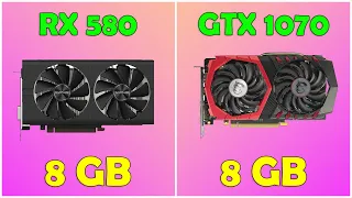 RX 580 vs GTX 1070. Gaming Test in 2023