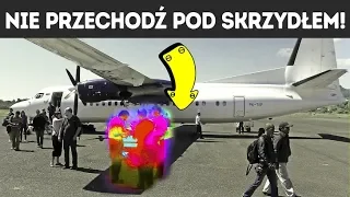 Nie przechodź pod samolotowym skrzydłem!