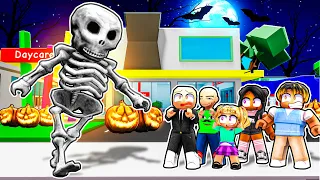 DAYCARE SPOOKY SKELETON HALLOWEEN | Roblox | Brookhaven 🏡RP