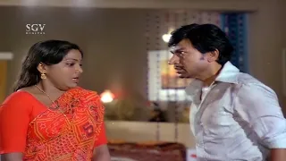 Saritha Tells Her Secret Information To Dr. Rajkumar | Keralida Simha Kannada Movie Scene