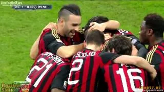 Balotelli goal AC Milan - Bologna 1:0 14.02.2014