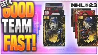 BEST WAYS TO GET A GOOD TEAM IN NHL 23 HUT FAST AND EASY!