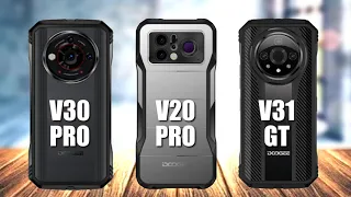 Doogee V30 Pro VS Doogee V20 Pro VS Doogee V31 GT