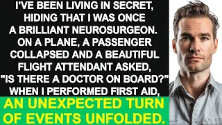 I was once a brilliant doctor. On a plane, a flight attendant asked, "Is there a doctor here?"