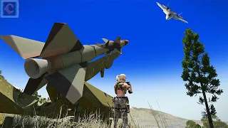 Ukrainian female soldier uses a long range surface to air missile to blow up Putin's stealth planes