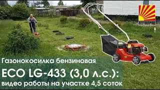 Газонокосилка бензиновая ECO LG-433 (3,0 л.с.)