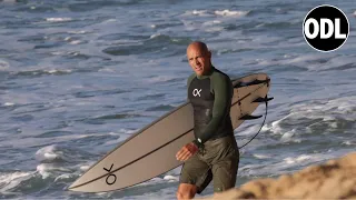 Kelly Slater Surfing Pipeline AFTER Hip Surgery And He's Ripping! Footage from Today