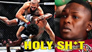 Israel Adesanya Impressed by Khamzat Chimaev vs Kevin Holland Fight Reaction