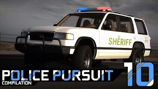 BeamNG.Drive Police Pursuits Compilation #10 - Roamer Sheriff - [Crashes & Rollovers - 60FPS]