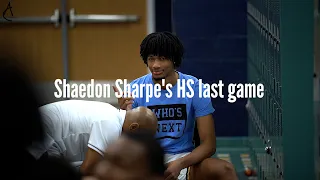 Behind the Scenes of Shaedon Sharpe's last HS game!