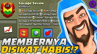 SAVAGE SEVEN?? MEMBERNYA SAYA BANTAI!! STRATEGI TH 7 PUSH TROPHY | COC INDONESIA