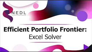 Efficient Portfolio Frontier explained: Solver (Excel)